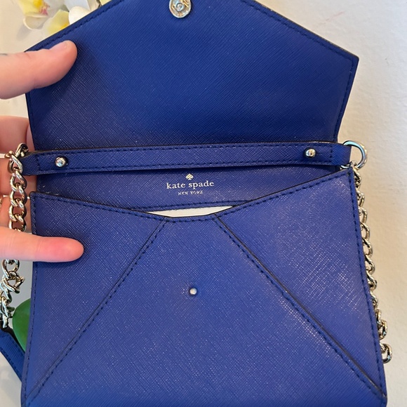 kate spade Dark Blue Purple Mini Crossbody With Gold Hardware - Picture 4 of 7
